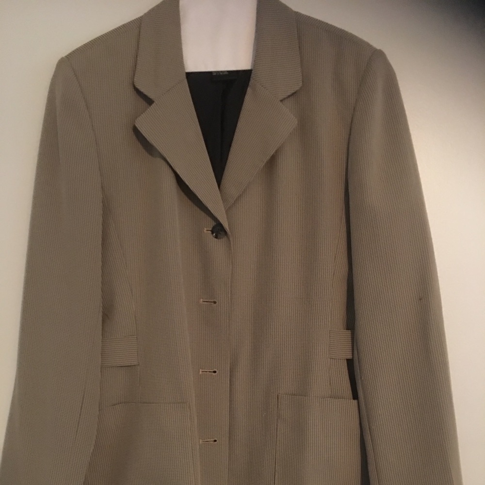 Black and cream suit jacket with cute details